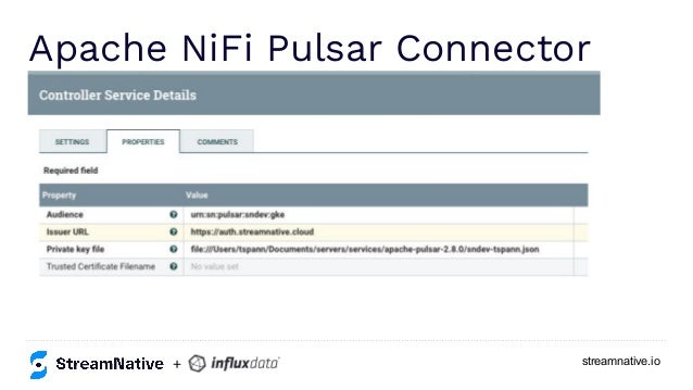 streamnative.io
Apache NiFi Pulsar Connector
+
 