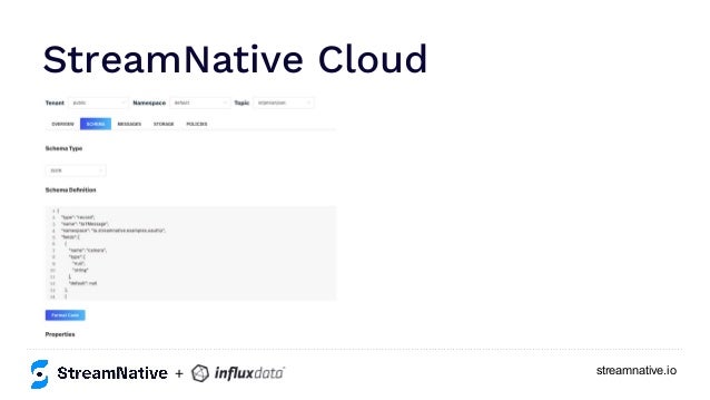 streamnative.io
StreamNative Cloud
+
 