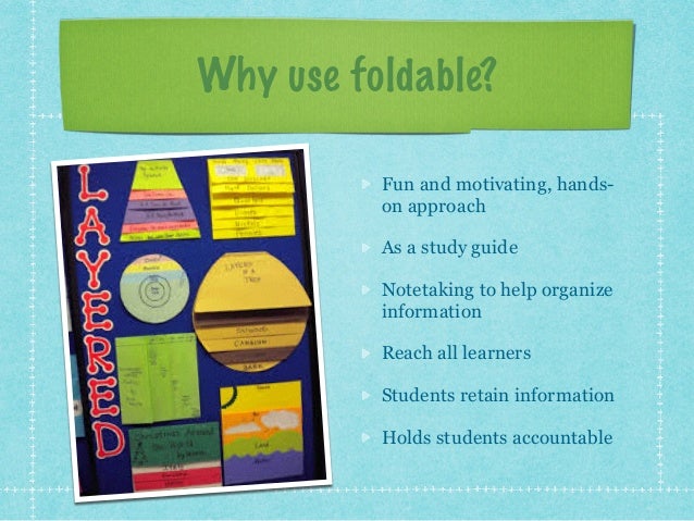 using foldables in the college classroom