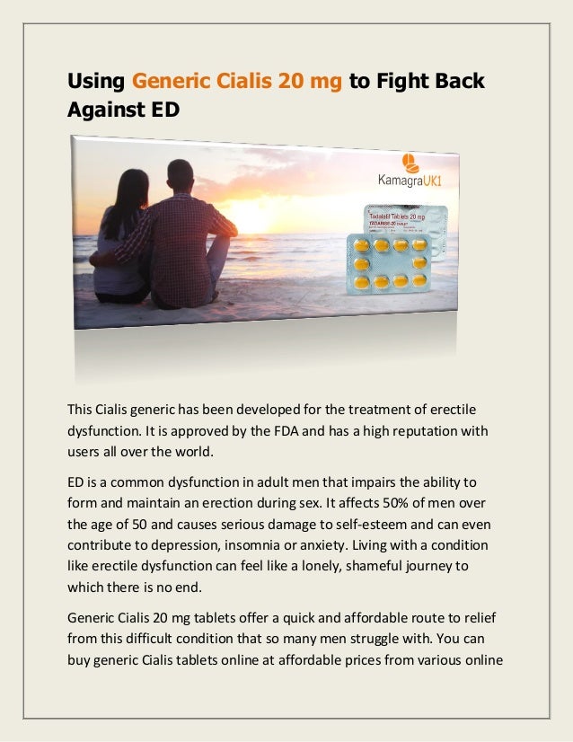 Cheapest generic 20mg cialis