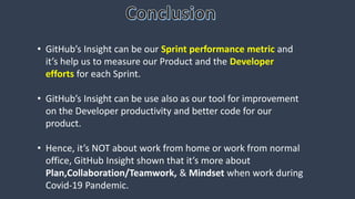 Using Github Insight as metric for the Developer collaboration and work ...