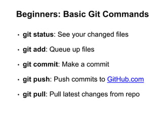 Using Git to Organize Your Project