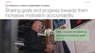 16!page© Medullan Inc.
 16!page© Medullan Inc.
 16!page© Medullan Inc.
Sharing goals and progress towards them
increases motivation accountability
PRINCIPLE 6: CREATE COMMITMENT TO GOALS!
 