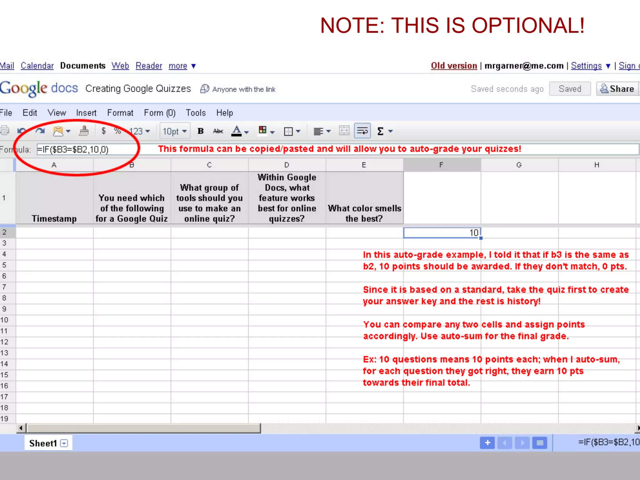 NOTE: THIS IS OPTIONAL!
