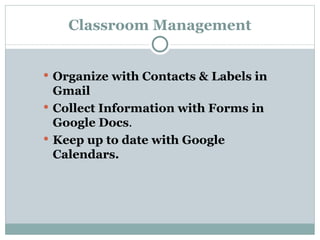 Using Google In The Classroom | PPT