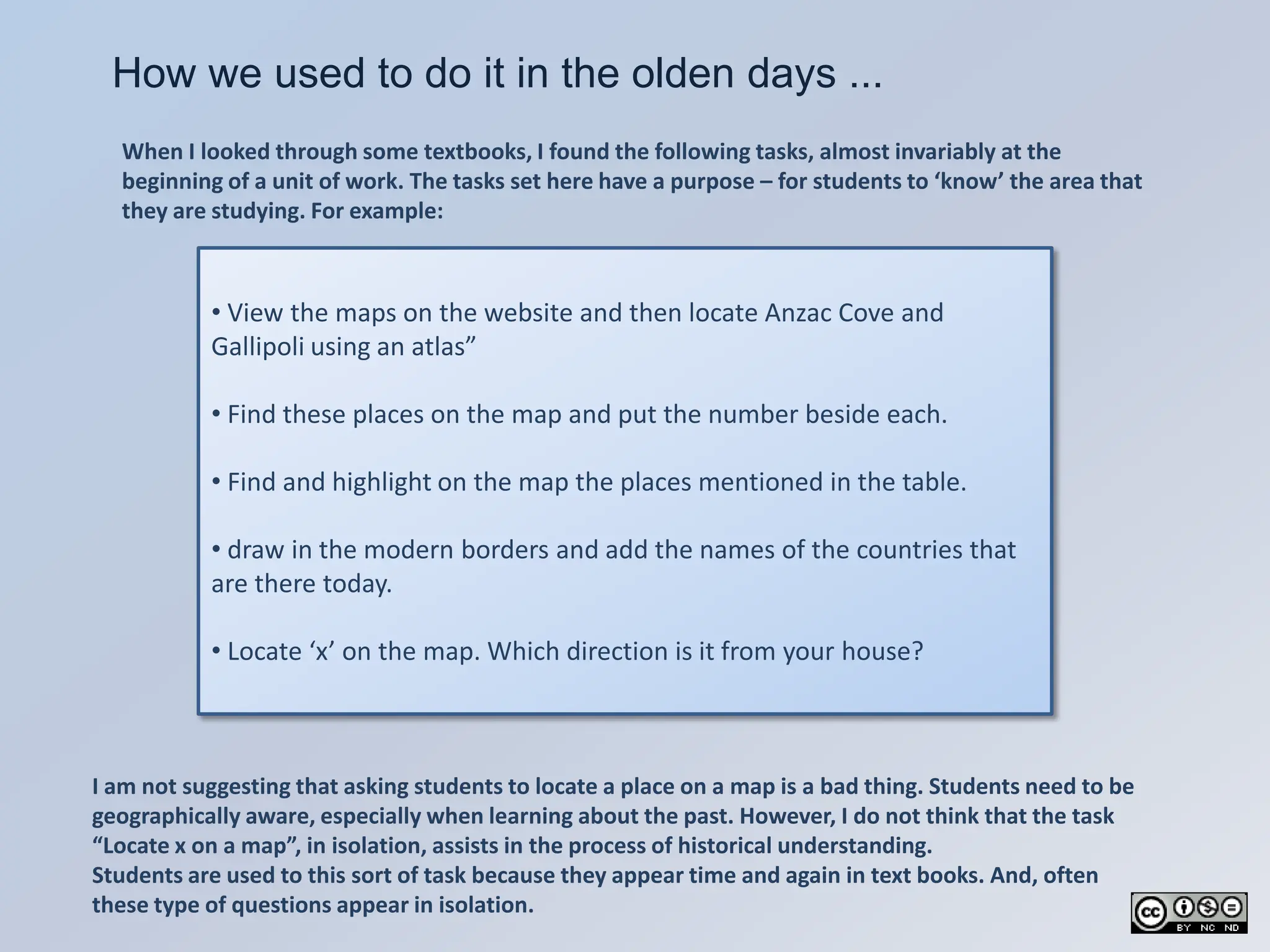 Using Google Maps For Your History Class