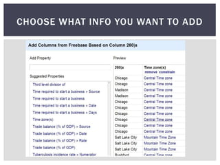 CHOOSE WHAT INFO YOU WANT TO ADD
 