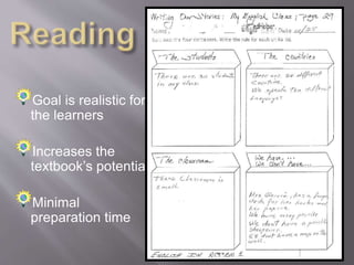 Understand & participate in oral conversations in various contexts
 