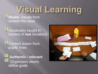 Manipulative
cards must be
moved in order to
create a sentence to
build language.
Pupils recognize
grammar
mechanics &
sentence structure
 