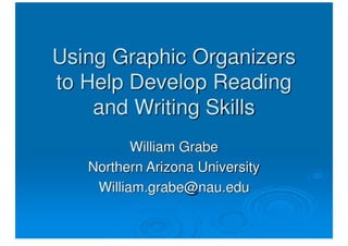 Using Graphic Organizers To Help Develop Reading And Writing Skills
