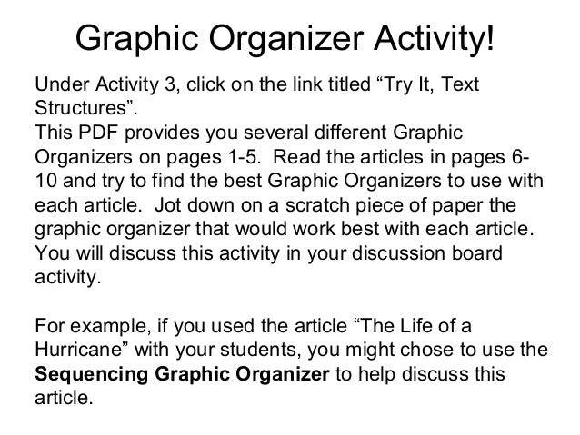 Using Graphic Organizers With Nonfiction Texts Pl Copy