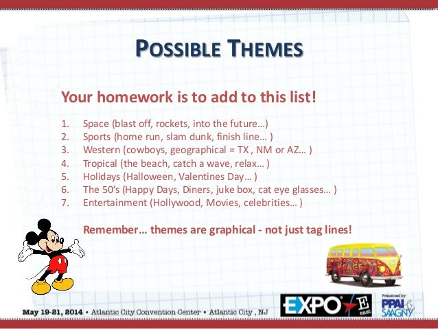 Possible Themes Of A Story | using graphics to tell the story expo east 2014 handouts Possible Themes Of A Story | using graphics to tell the story expo east 2014 handouts