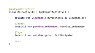 Using hilt in a modularized project | PDF