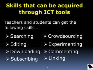 Using ICT tools in teaching and Learning | PPSX