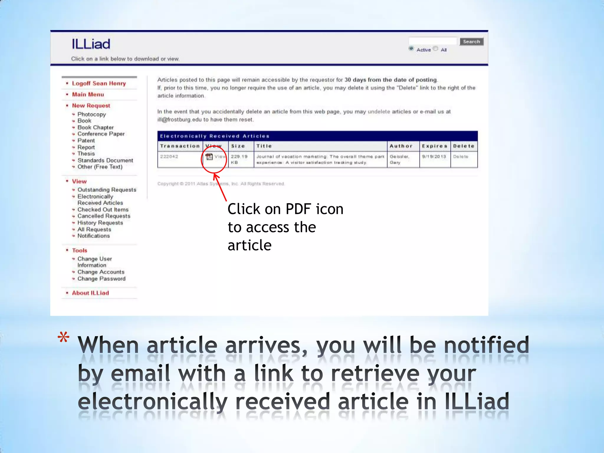 *
Click on PDF icon
to access the
article