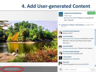 4. Add User-generated Content
 