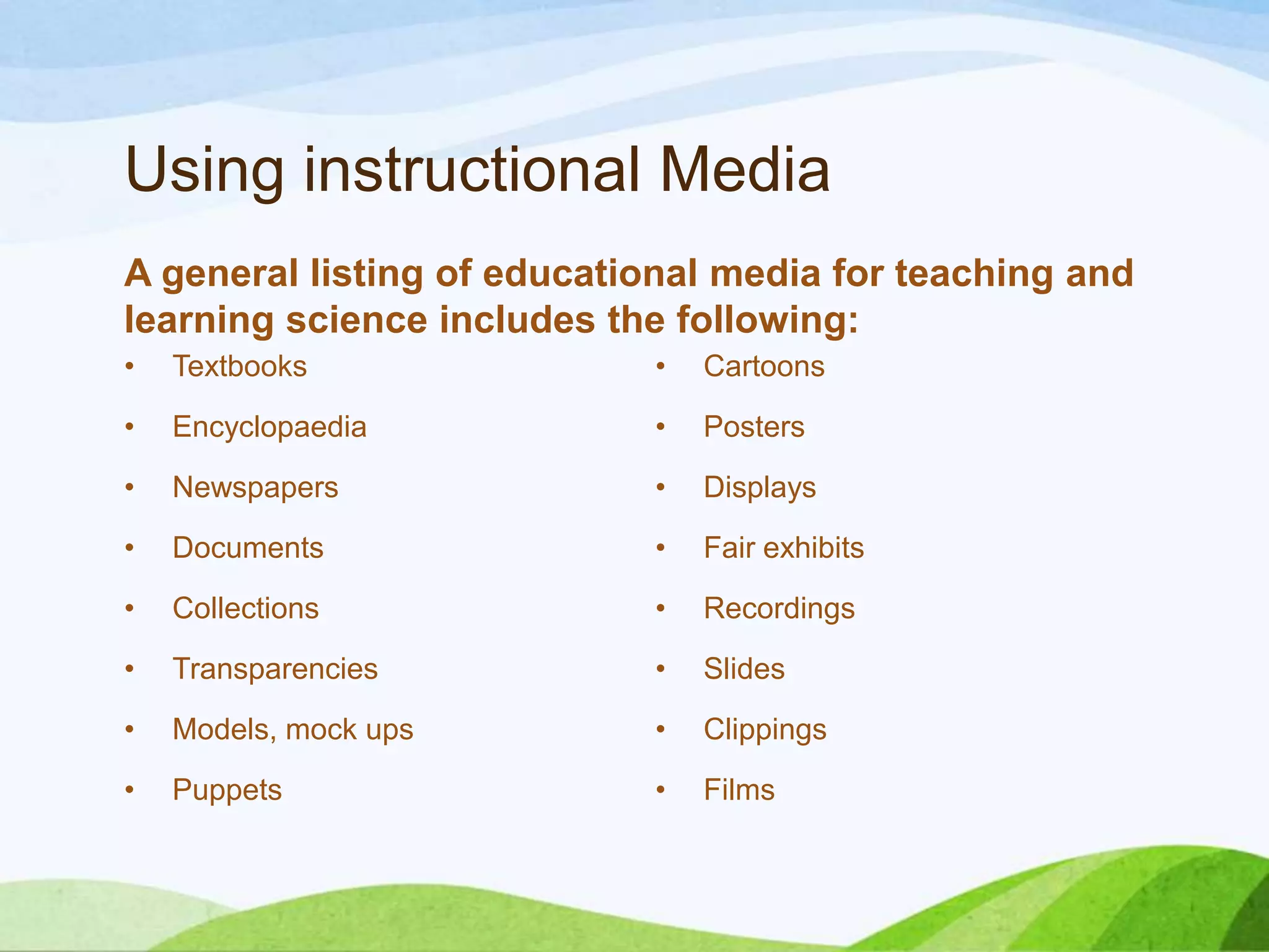 Using instructional media | PPTX
