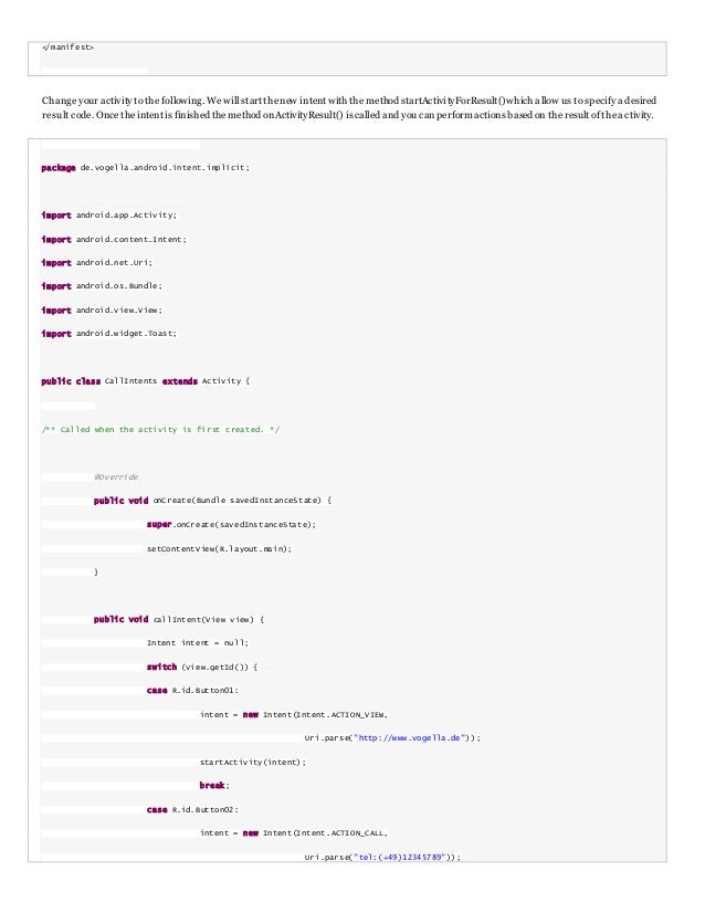 What Is A Basic Intent Android Studio Okequiz What Is A Basic Intent Android Studio Okequiz
