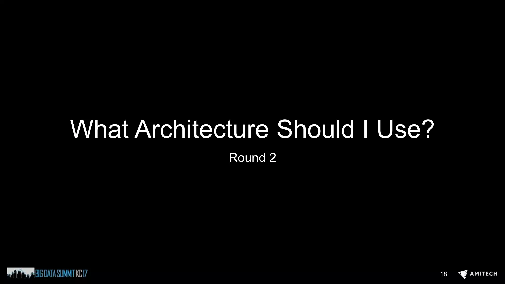 What Architecture Should I Use?
Round 2
18
 