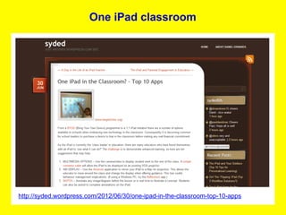 One iPad classroom




http://syded.wordpress.com/2012/06/30/one-ipad-in-the-classroom-top-10-apps
 