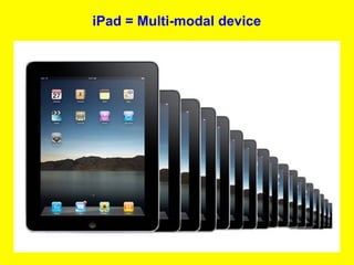 iPad = Multi-modal device
 