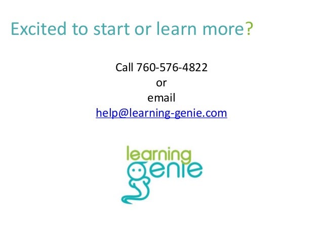 Learning Genie For California DRDP2015