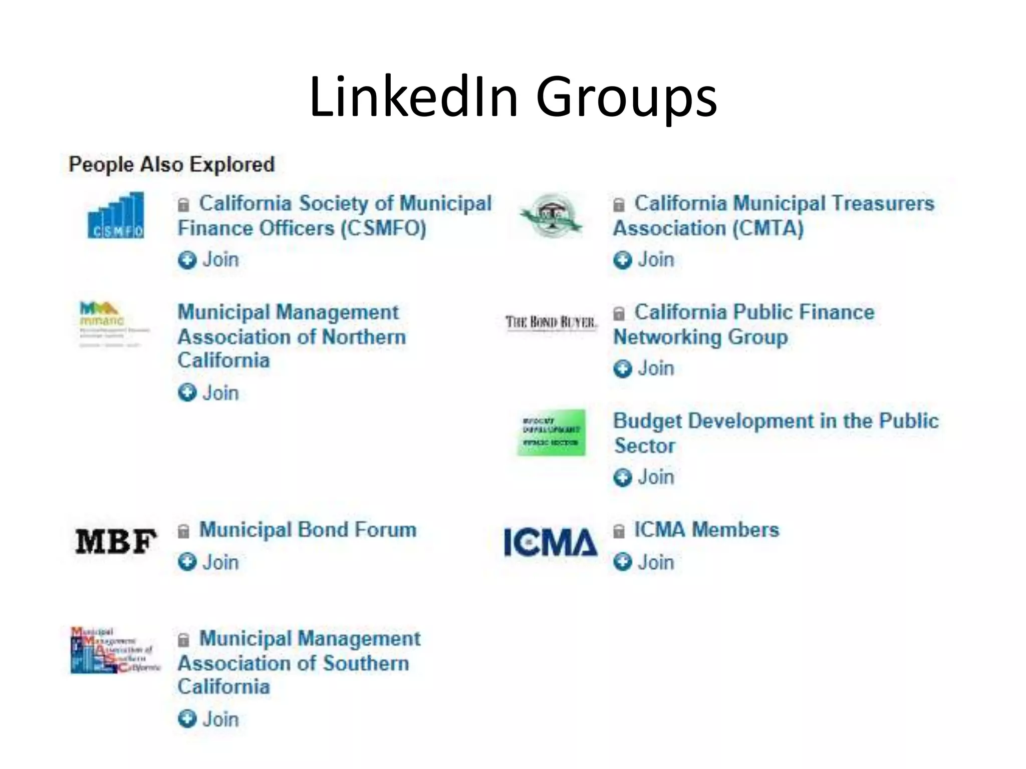 LinkedIn Groups