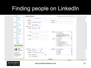 Finding people on LinkedIn 