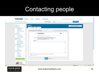 Contacting people 