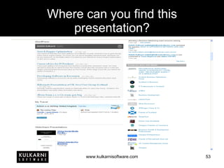 Where can you find this presentation? 