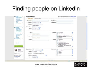 Finding people on LinkedIn 