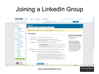 Joining a LinkedIn Group 