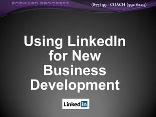Using LinkedIn for New Business Development 