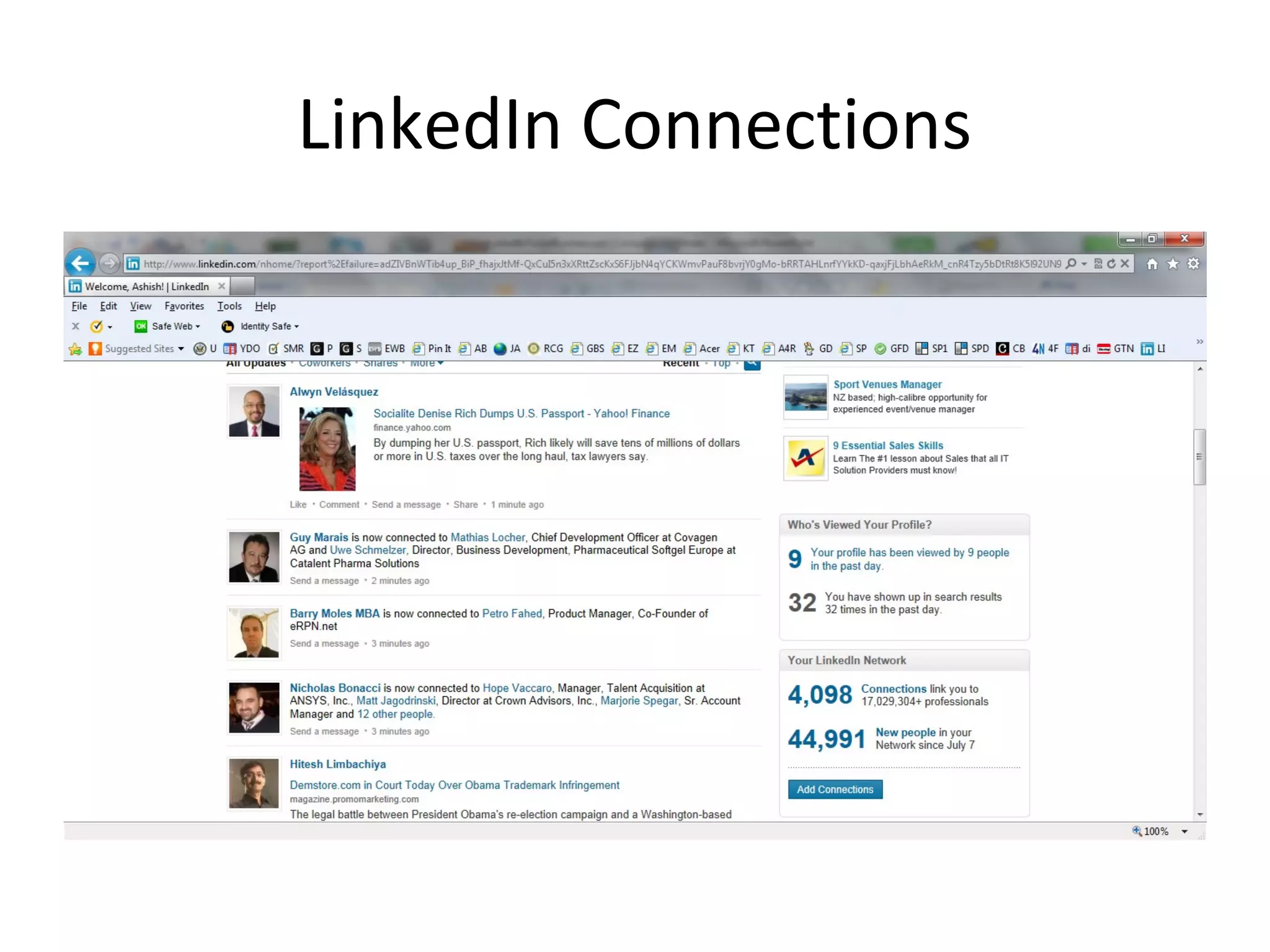 LinkedIn Connections
 