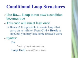 Using loops