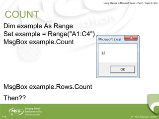 Using macros in microsoft excel part 1 | PPT