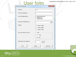 Using macros in microsoft excel part 1 | PPT