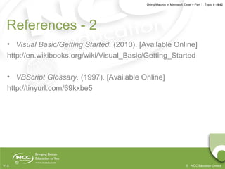 Using macros in microsoft excel part 1 | PPT