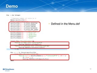 Stm Mapbasic Using MapBasic to modify your user interface | PPTX