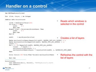 Stm Mapbasic Using MapBasic to modify your user interface | PPTX