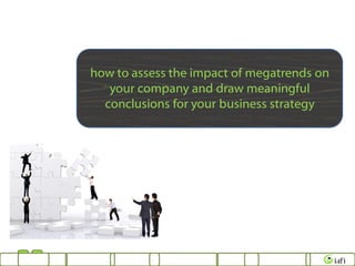how to assess the impact of megatrends on
   your company and draw meaningful
  conclusions for your business strategy
 