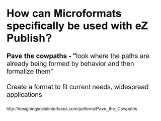 Using microformats with eZ Publish | PPT