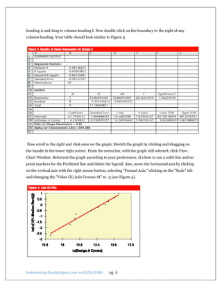 Using Microsoft Excel for Weibull Analysis by William Dorner | PDF
