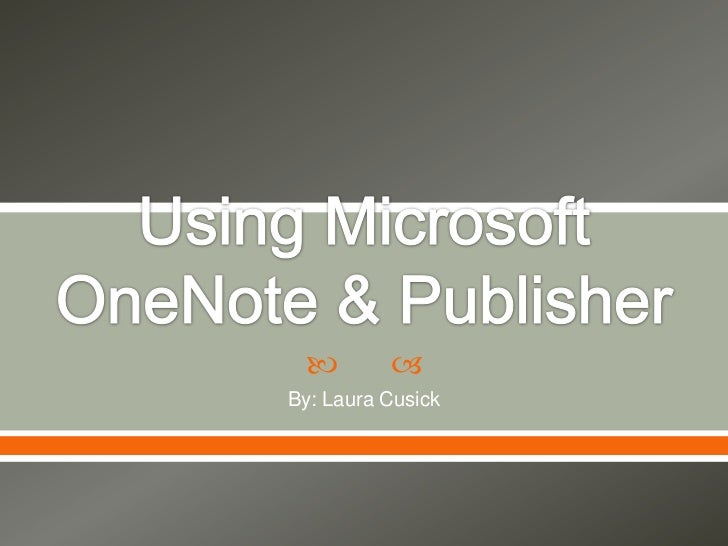 using microsoft publisher onenote ms publisher lesson plans