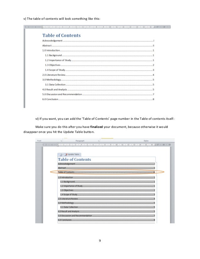 Microsoft word thesis