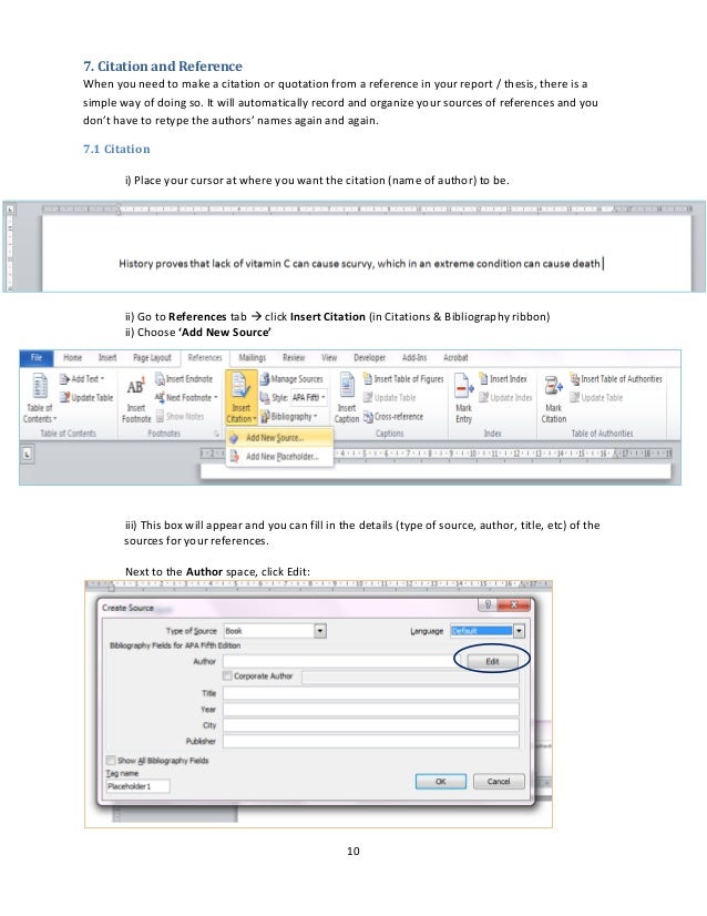 Microsoft word thesis