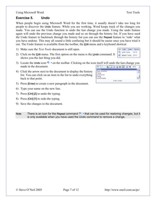 Using microsoftword4 texttools | PDF