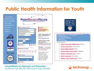 Public Health Information for Youth 