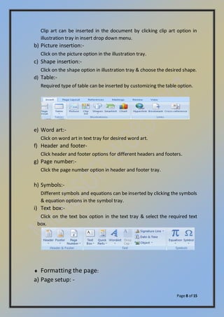 Using ms word | DOCX