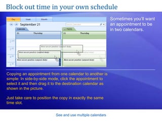 Using multiple calendars in outlook | PPT